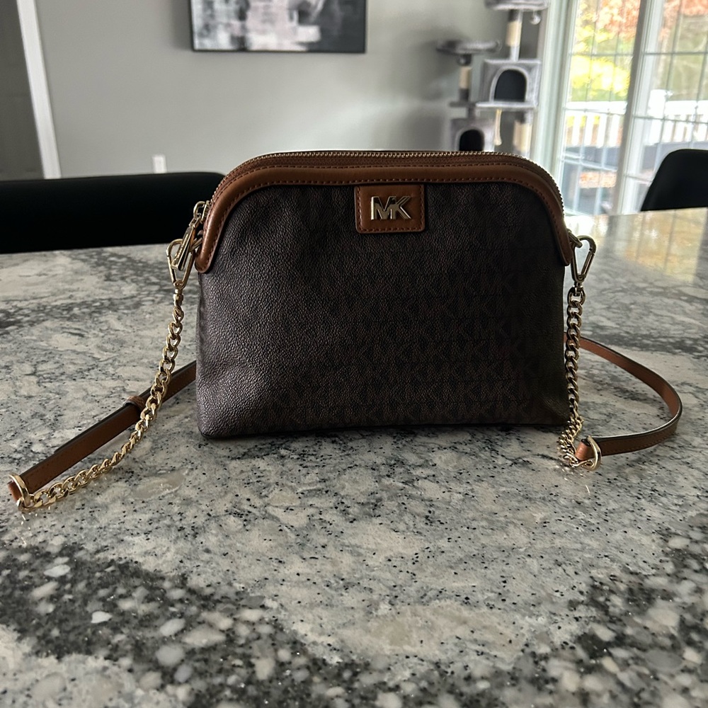 Michael Kors crossbody bag brown / acorn